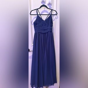 JJ’s house navy bridesmaids dress